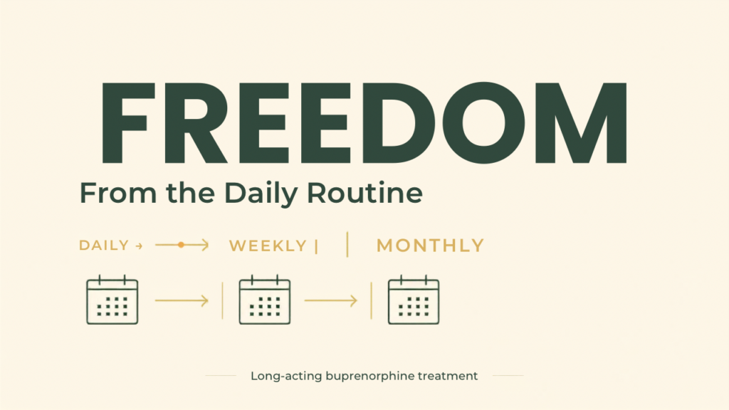 Brixadi treatment — freedom from the daily routine