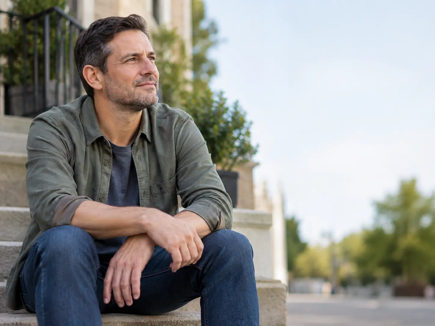 Person considering treatment options for getting off 7-OH