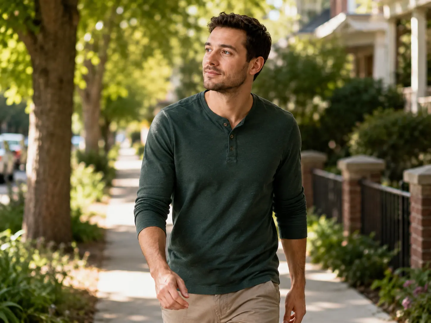 Young man walking outdoors, representing private medication-assisted treatment for opioid use disorder
